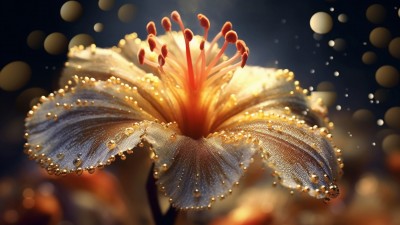 Ai Blooming Flower Stamen