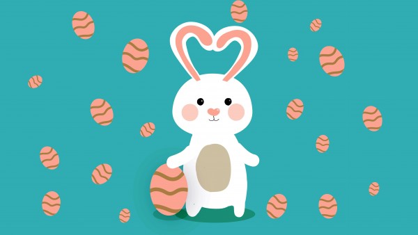 Easter Bunny Clip Art Wallpaper