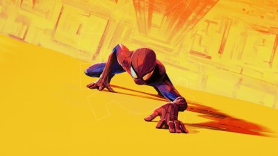 Spider Man Crawling Digital Art
