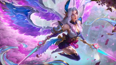Kayle League Of Legends Wings Sword HD Wallpaper