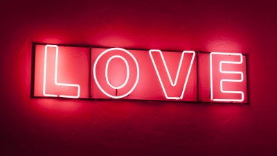 Red Neon Love Wall