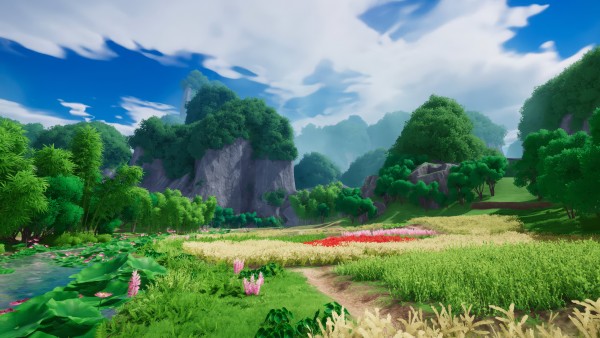 Unreal 5 Game Engine Nature Flowers Art Wallpaper