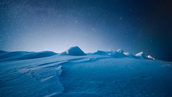 Nature Ice Landscape Stars Wallpaper