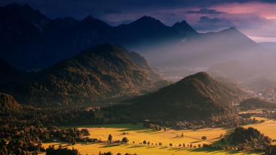 Nature Landscape Tannheim Mountains Austria HD Wallpaper