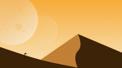 Dune Desert Minimal Gradient HD Wallpaper