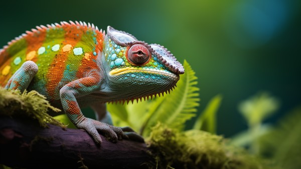 Ai Exotic Chameleon Camouflage Wallpaper