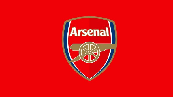 Arsenal FC Red Minimalist Logo Wallpaper