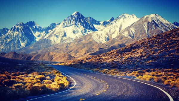 Sierra Nevada Road Mountains Wallpaper