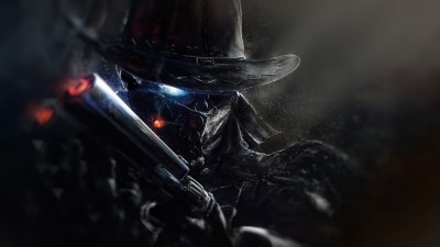 Fantasy Cyborg Cowboy Hat Art HD Wallpaper