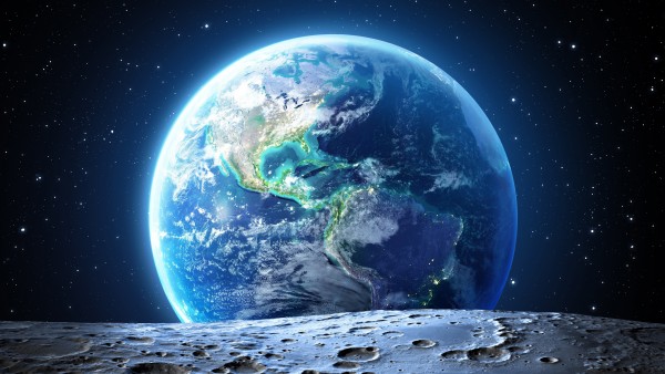Earth From The Moon Wallpaper