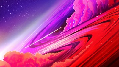 Star Colorful Highway HD Wallpaper