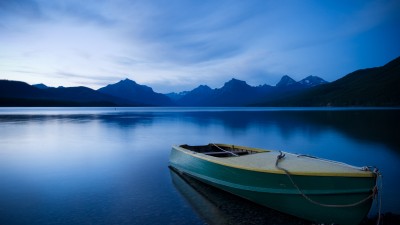 Blue Sky Lake Montana Boat