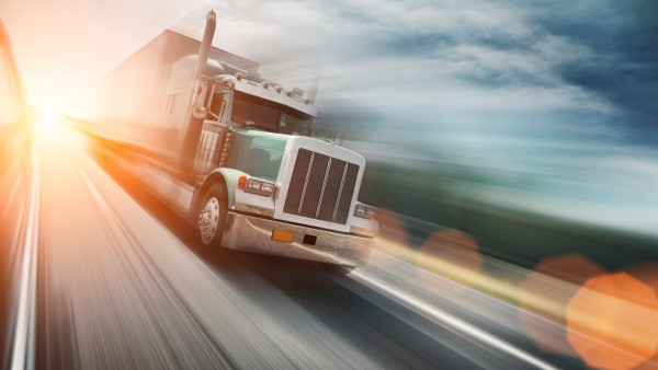 Truck Freeway Speed Wallpaper