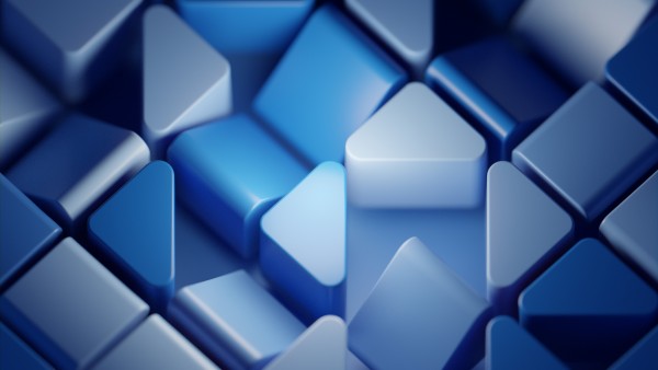 Linux Gnome Light Blue Triangle Wallpaper