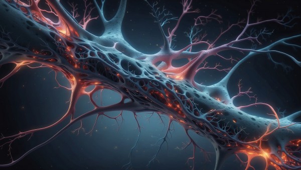Brain Cell Neuron Web Wallpaper