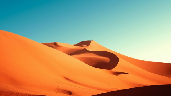 Desert Blue Sky Merzouga Morocco Wallpaper