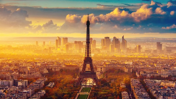 Paris Autumn Eiffel Tower Wallpaper