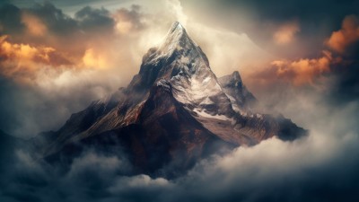Nature Mountain Peak Alps HD Wallpaper