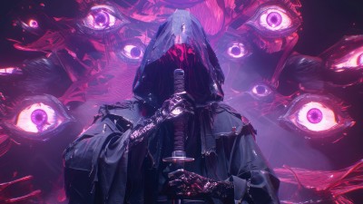 Futuristic Samurai Warrior Sword Ai Art HD Wallpaper
