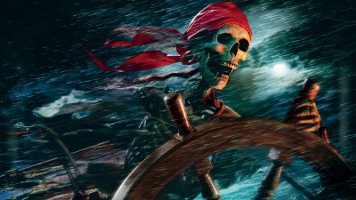 Fantasy Pirate Skeleton HD Wallpaper