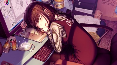 Anime Girl Photoshop Windows HD Wallpaper