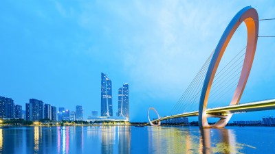 Jiangsu China Bridge Buildings HD Wallpaper