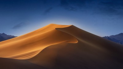Desert Night Sky Sand Dunes HD Wallpaper