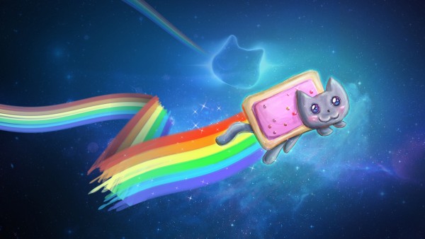 Rainbow Nyan Nyan Cat Wallpaper
