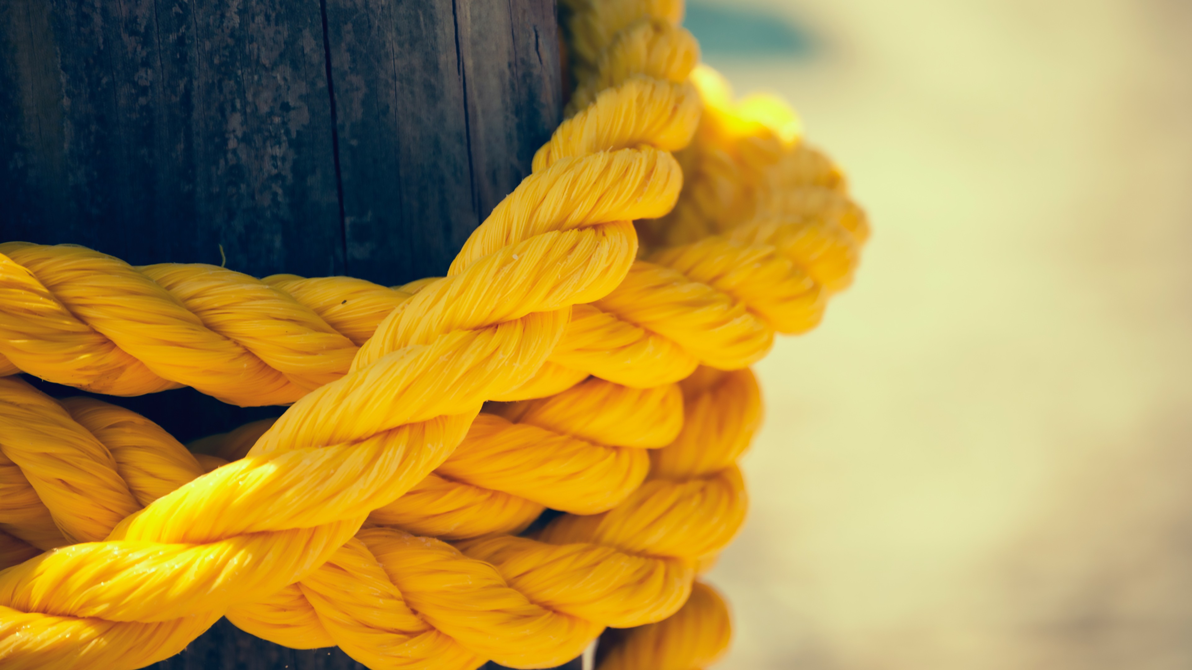 Download Yellow Rope Wallpaper in 3840x2160 Resolution