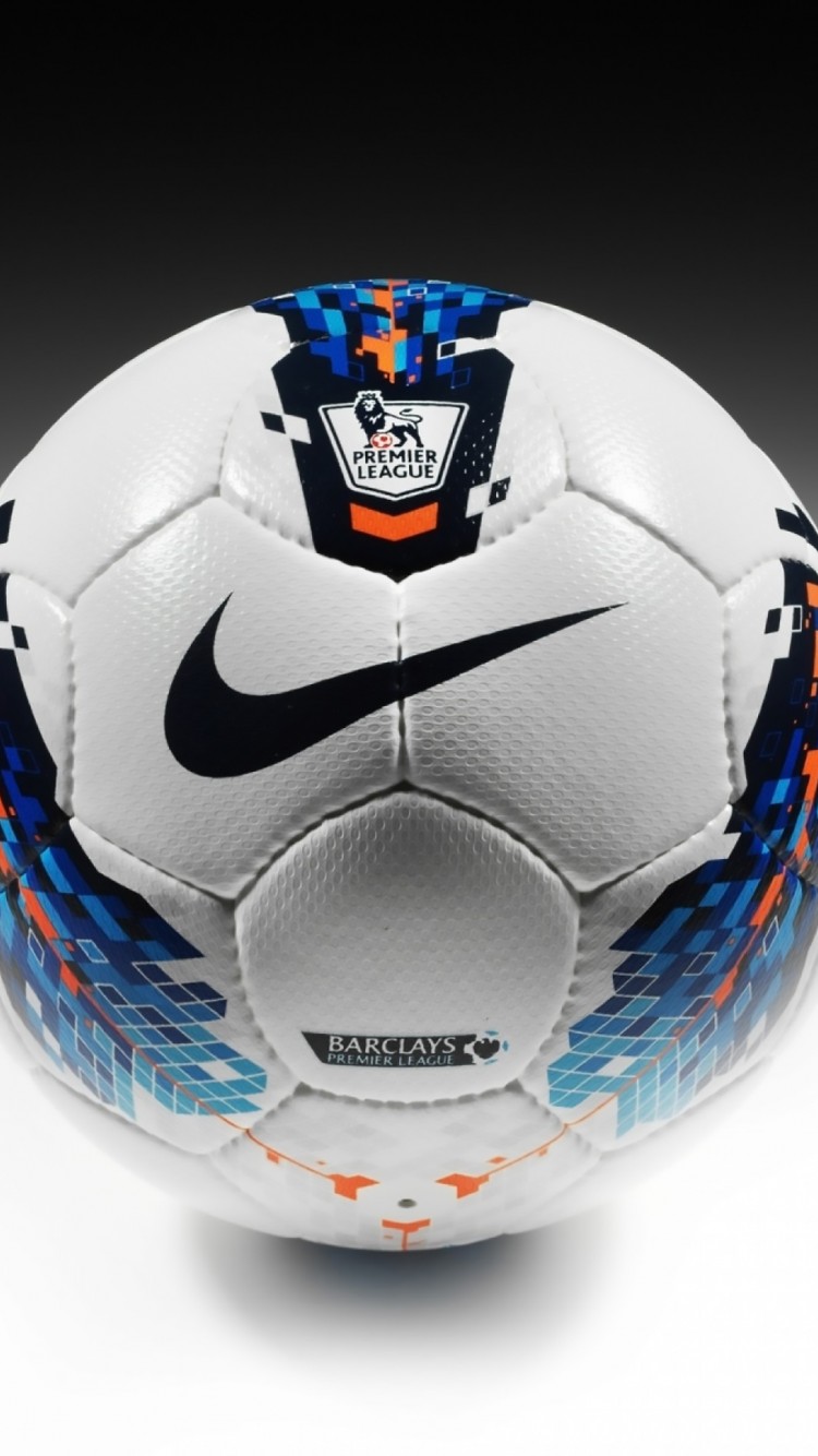 Download Nike Premier League Soccer Ball Wallpaper in 750x1334 Resolution