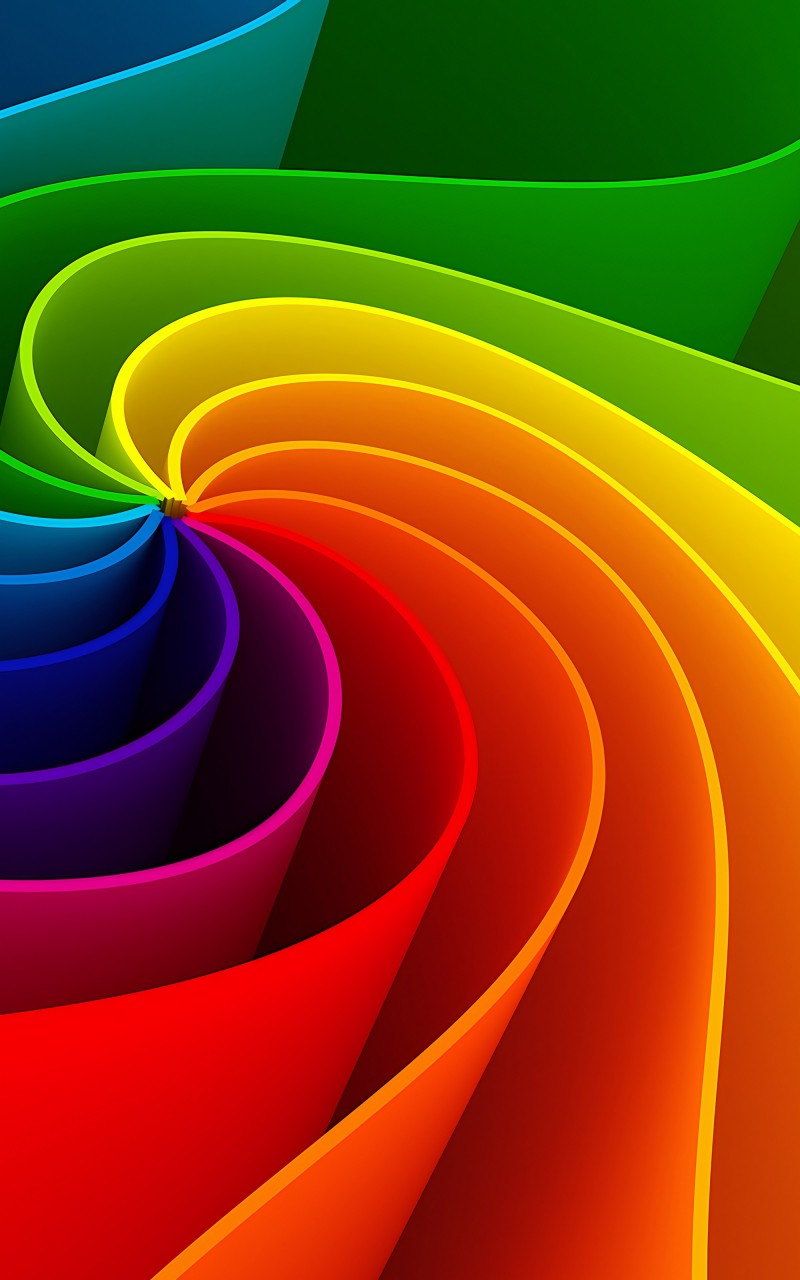 Download Colorful Swirl Abstract Wallpaper in 800x1280 Resolution