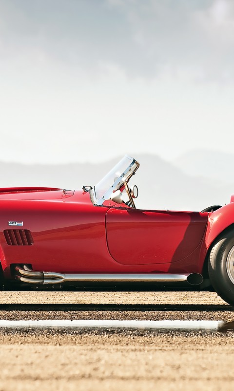 Download Red 1966 Shelby Cobra 427 Wallpaper in 480x800 Resolution
