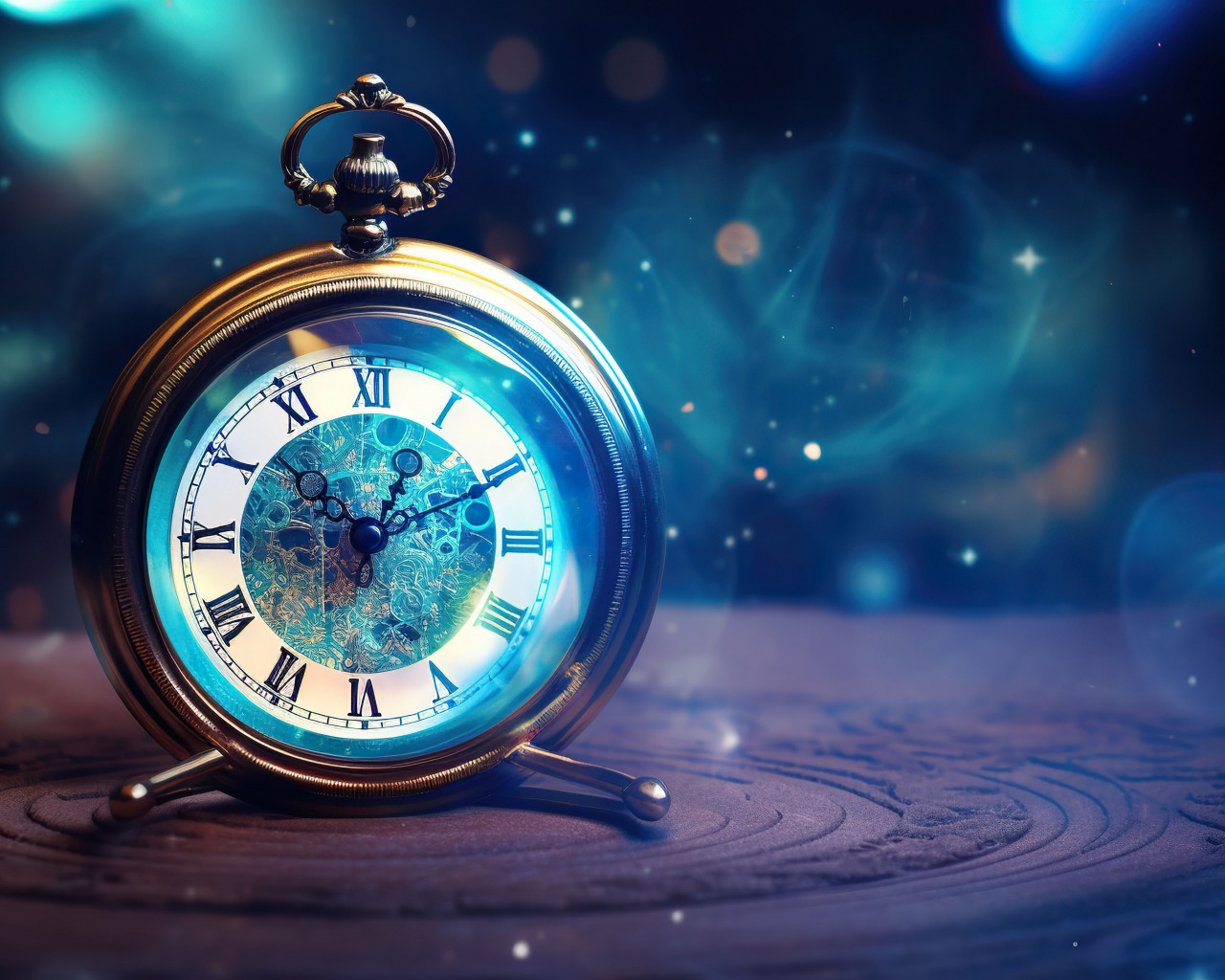 Download Magical Vintage Pocket Watch Wallpaper in 1280x1024 Resolution