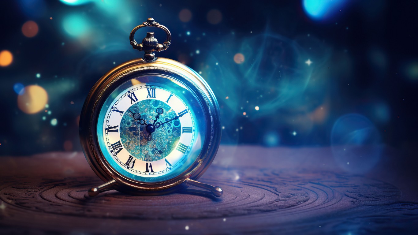 Download Magical Vintage Pocket Watch Wallpaper in 1366x768 Resolution