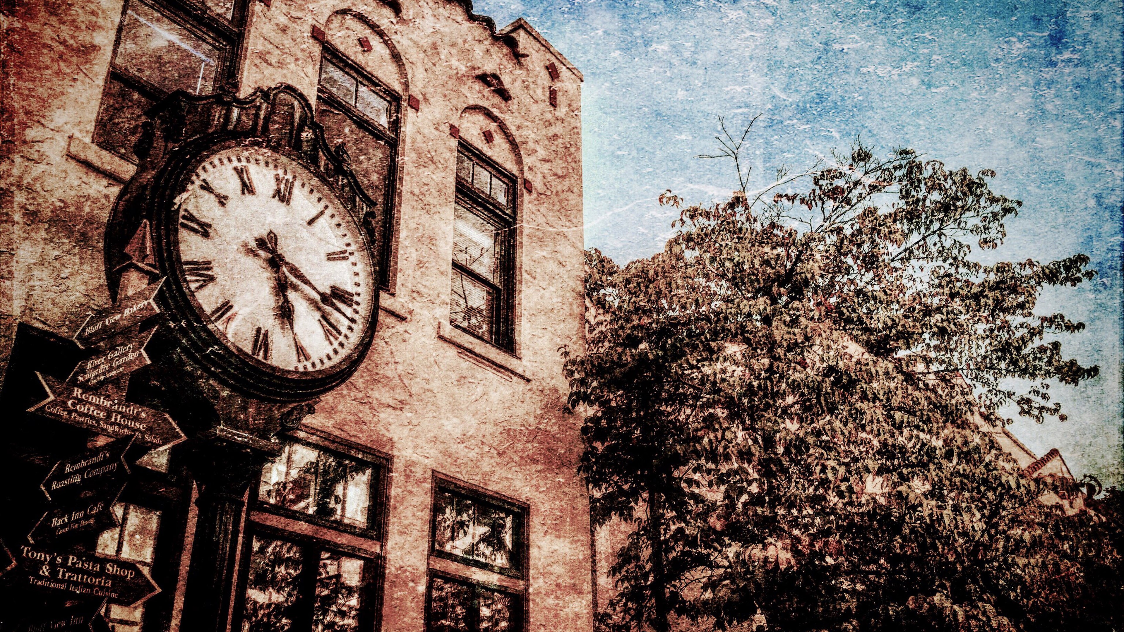 Download Vintage Time Clock Scene Wallpaper in 3840x2160 Resolution