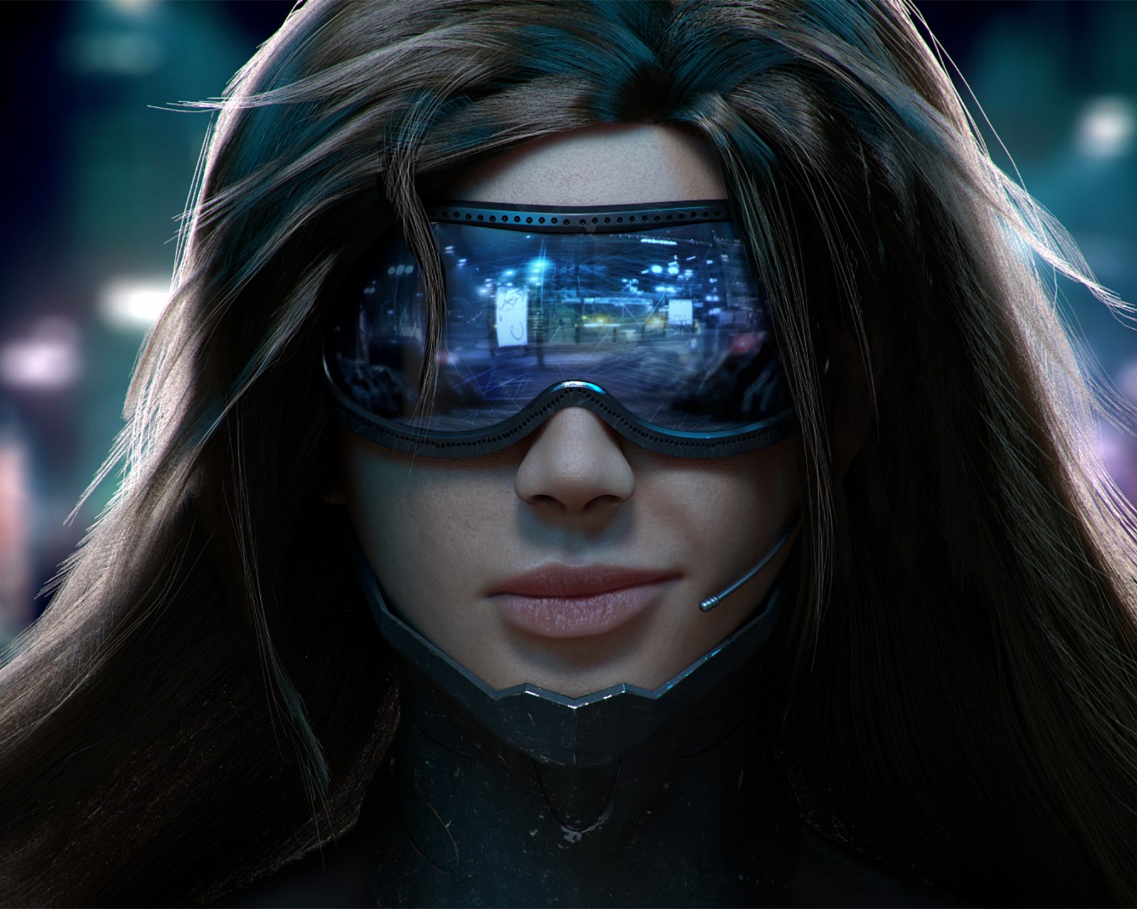 Download Cyberpunk 2077 Scifi Girl Wallpaper in 1600x1280 Resolution