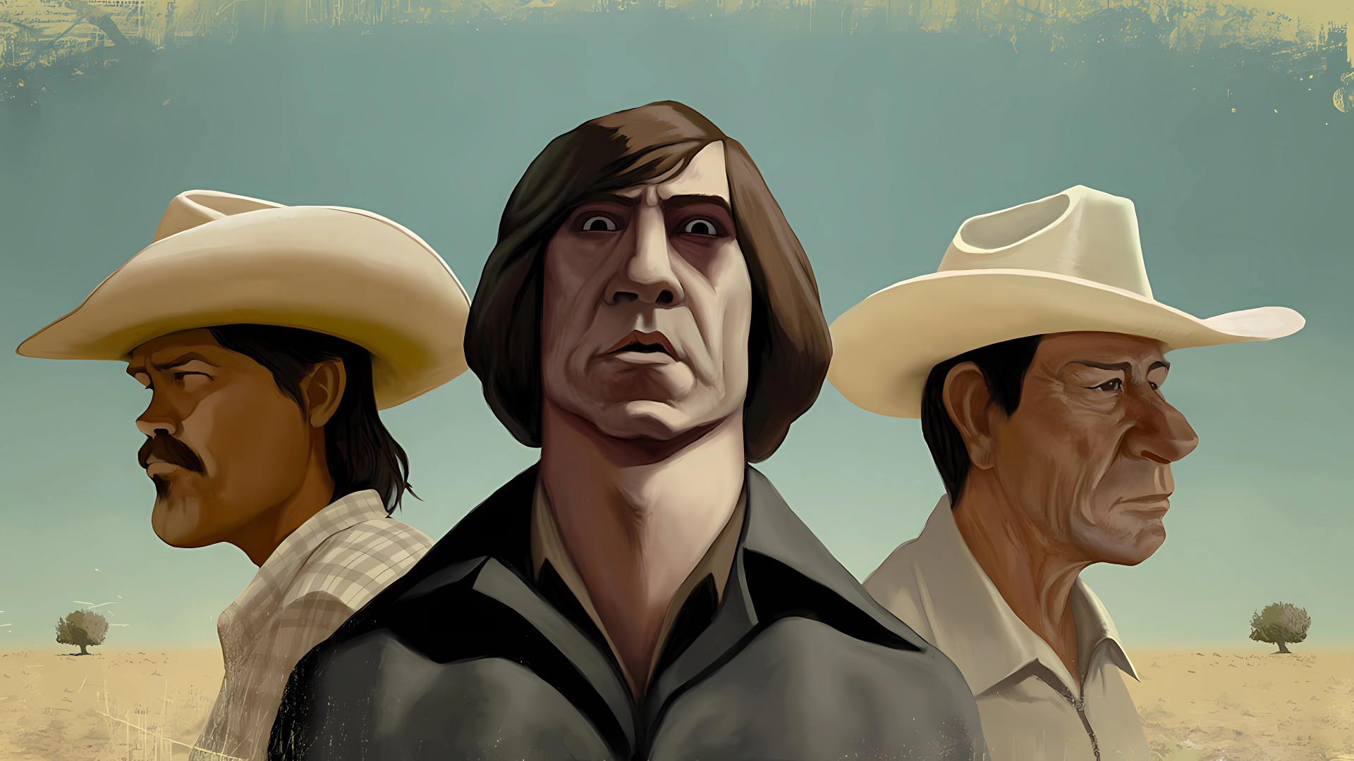 Download No Country for Old Men Art Wallpaper in 1920x1080 Resolution