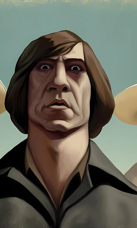 Download No Country for Old Men Art Wallpaper in 480x800 Resolution