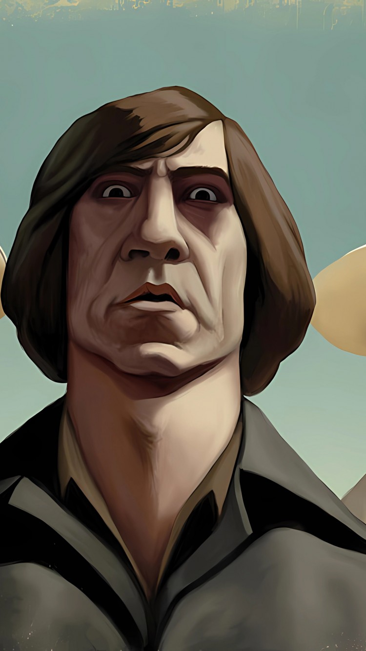 Download No Country for Old Men Art Wallpaper in 750x1334 Resolution