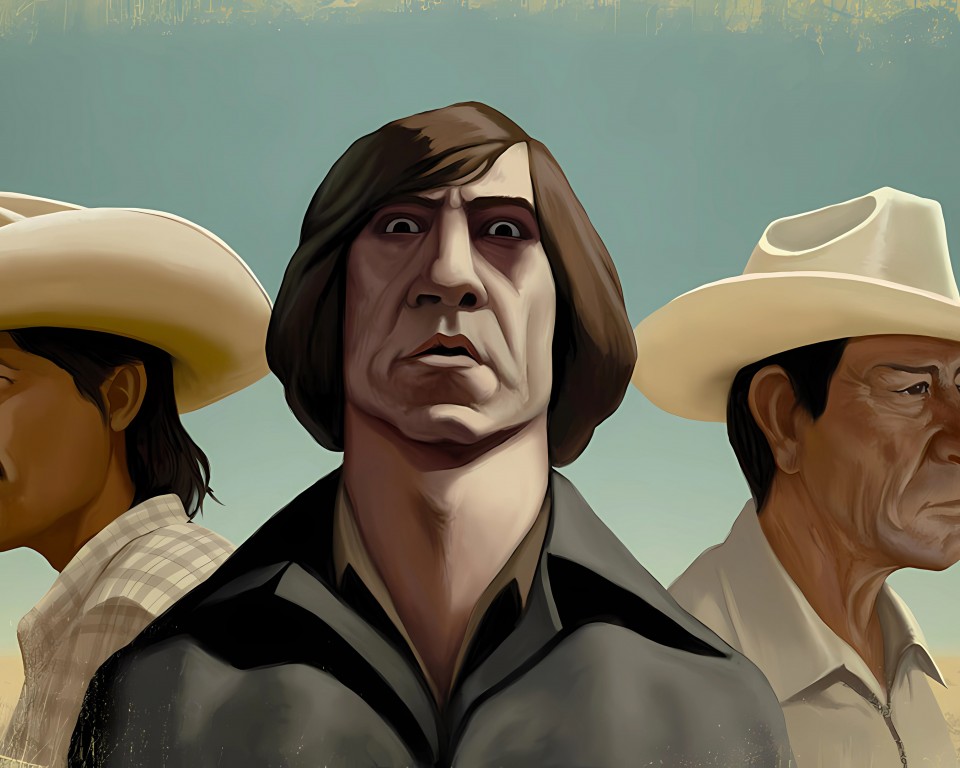Download No Country for Old Men Art Wallpaper in 960x768 Resolution