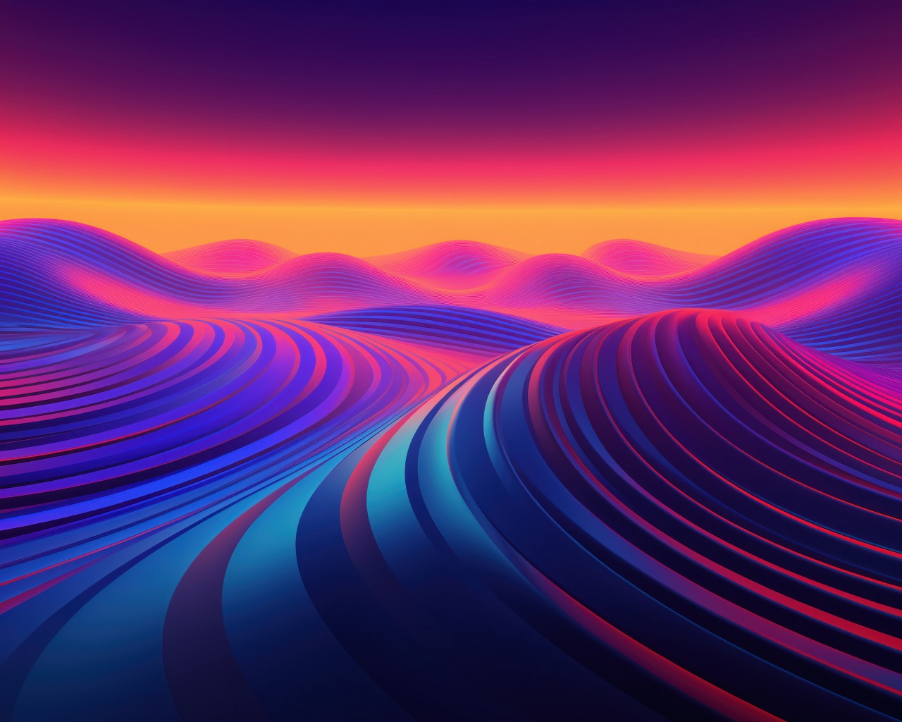 Download Dune Colorful Abstract Digital Art Wallpaper in 1280x1024 Resolution