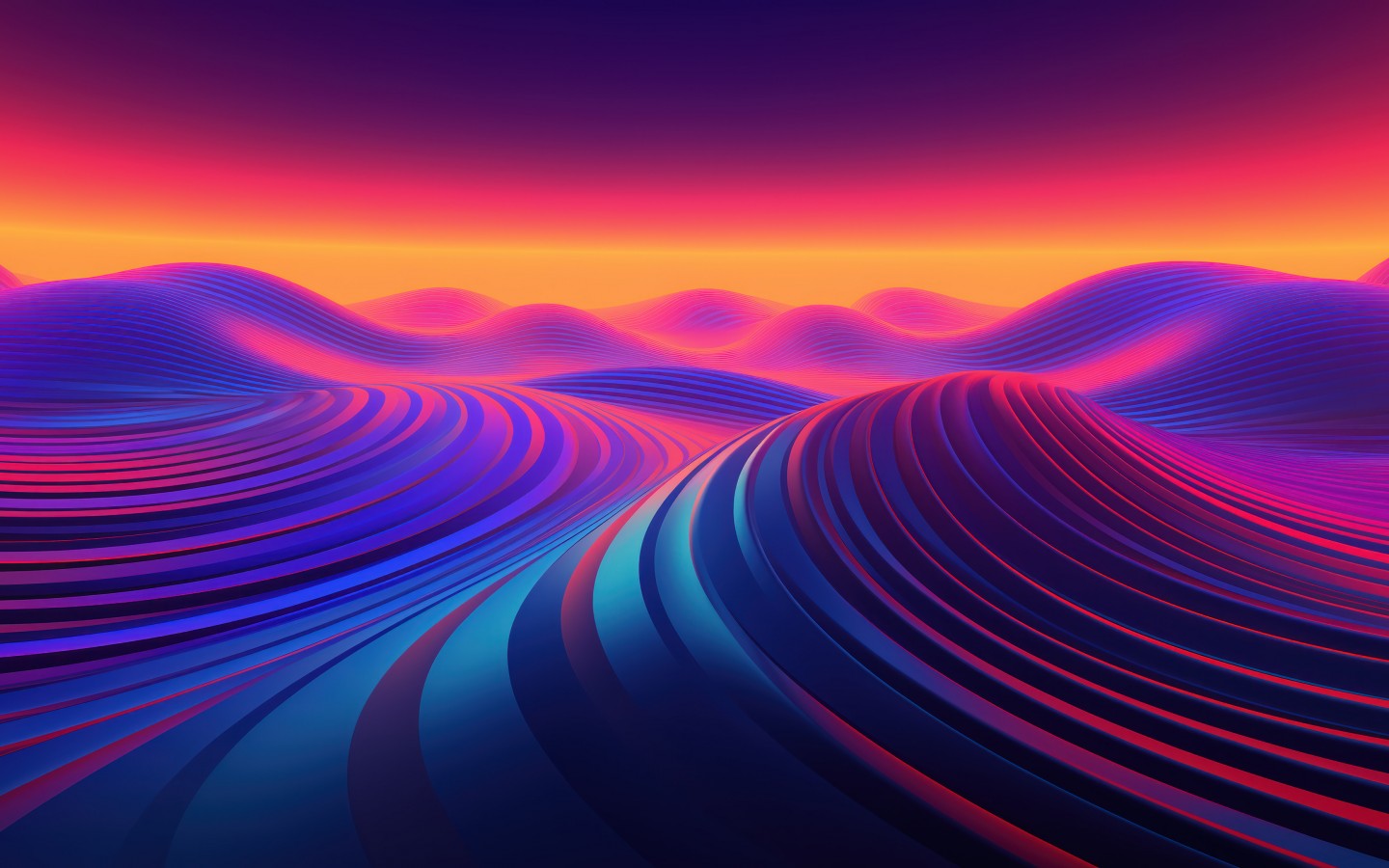 Download Dune Colorful Abstract Digital Art Wallpaper in 1440x900 Resolution