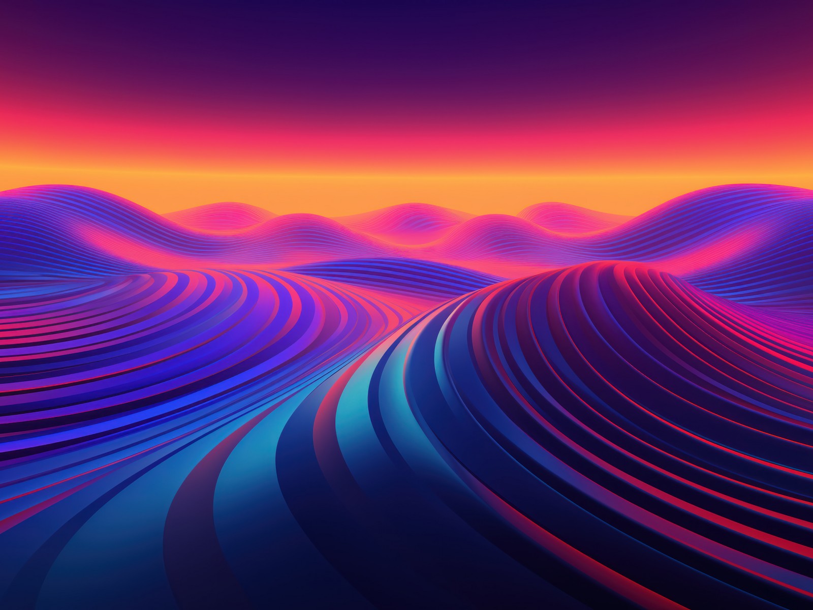 Download Dune Colorful Abstract Digital Art Wallpaper in 1600x1200 Resolution