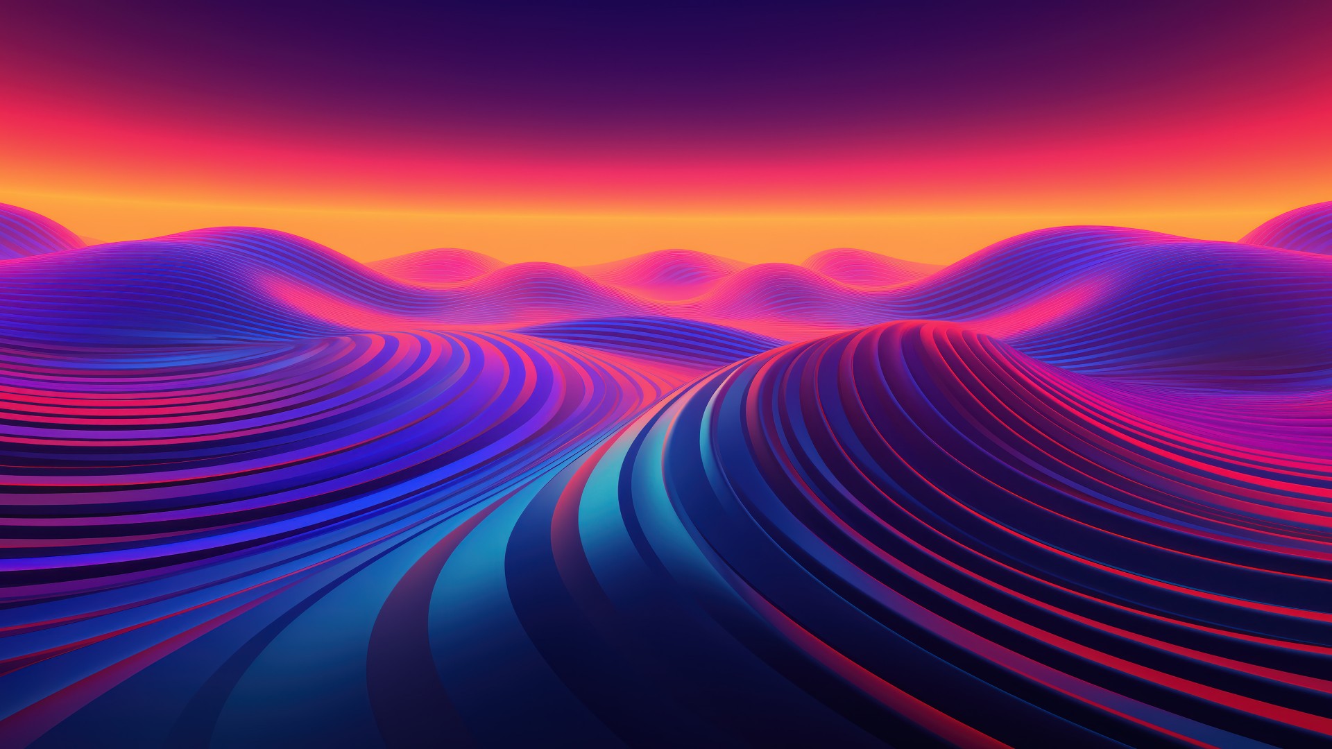 Download Dune Colorful Abstract Digital Art Wallpaper in 1920x1080 Resolution