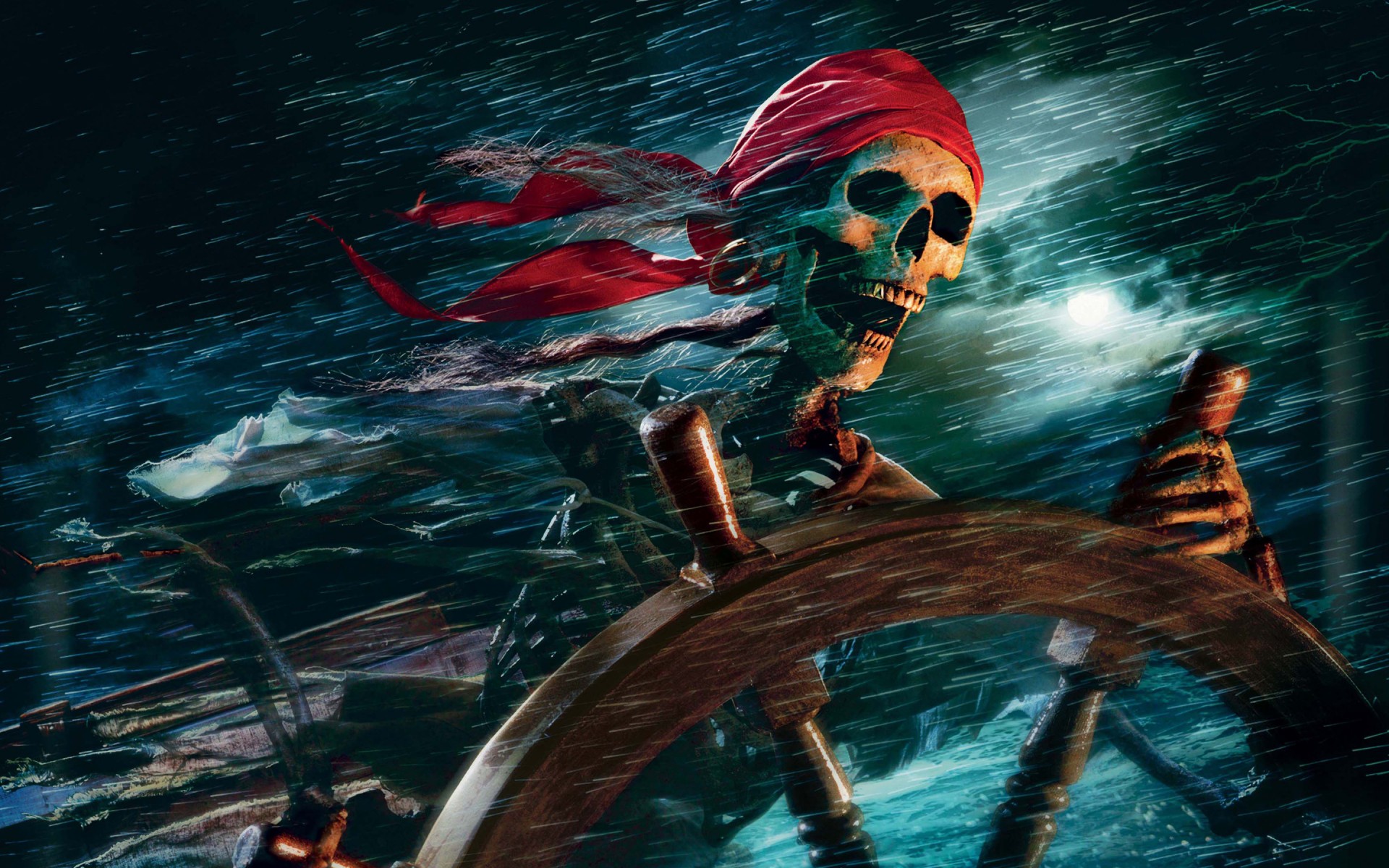 Download Fantasy Pirate Skeleton Wallpaper in 1920x1200 Resolution