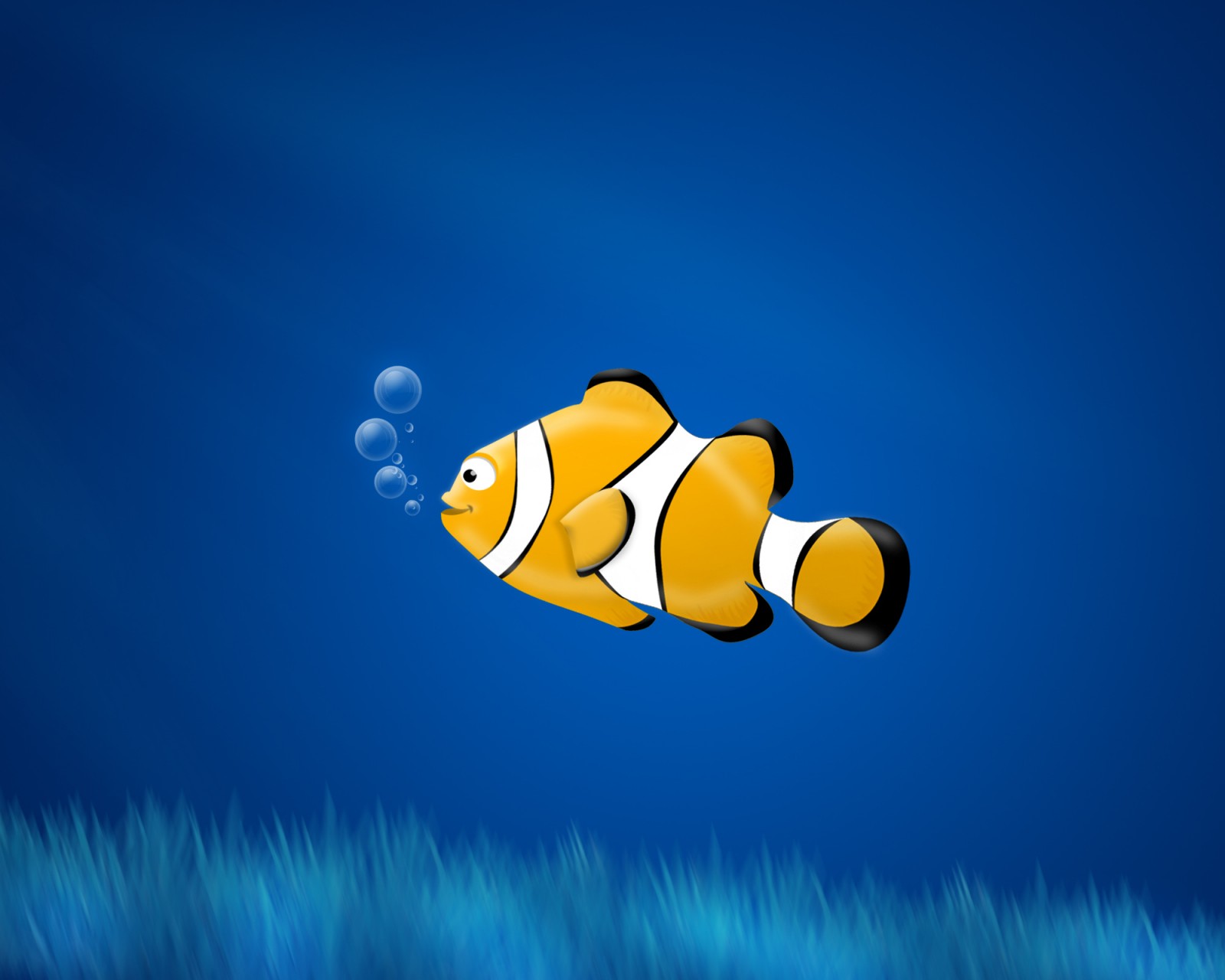 Download Yellow Fish Water Bubbles Wallpaper In 1600x1280 Resolution