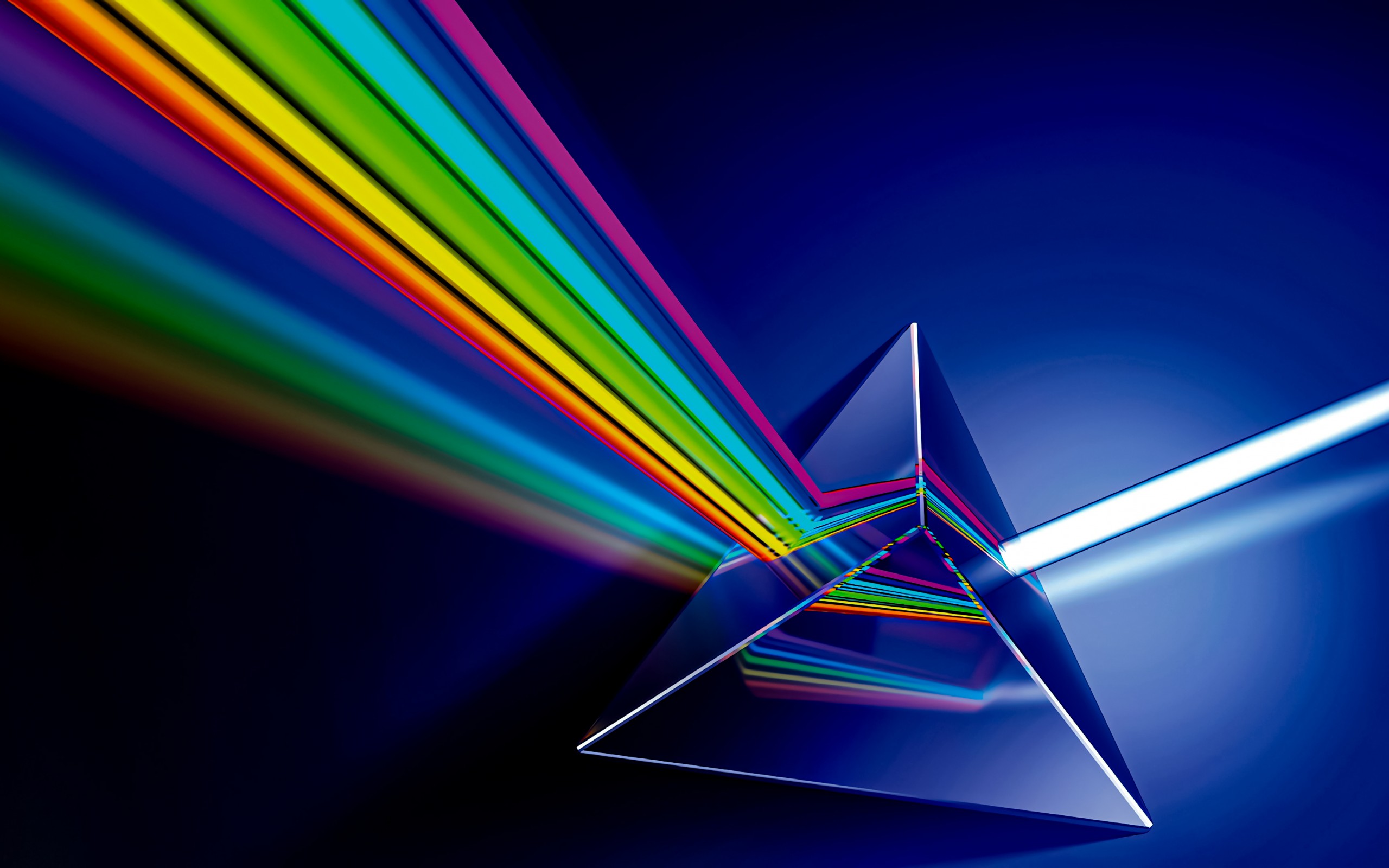Download Abstract Triangle Prism Colors Wallpaper in 2560x1600 Resolution