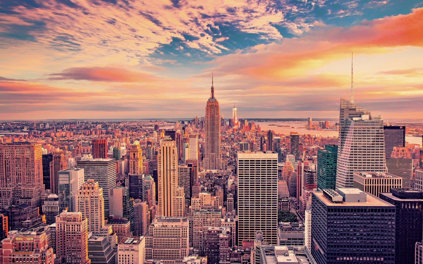 Download Empire State Building New York USA Wallpaper in 1680x1050 Resolution