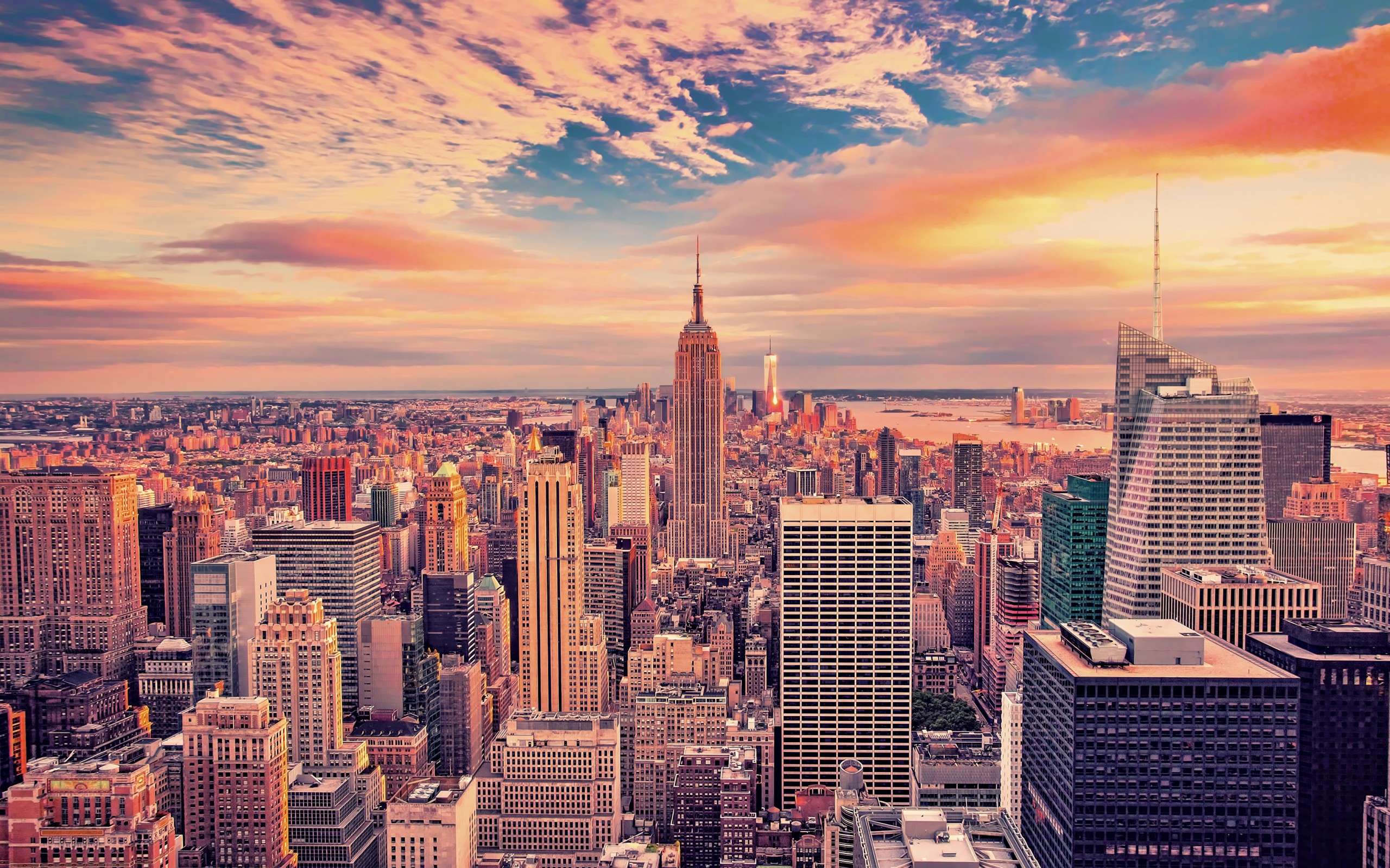 Download Empire State Building New York USA Wallpaper in 2560x1600 Resolution