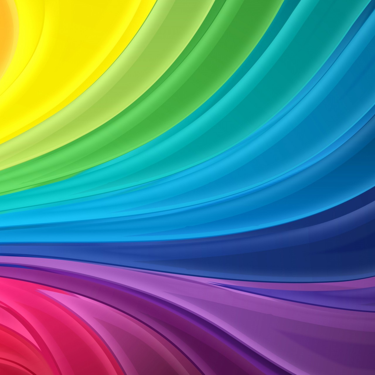 Download Abstract Rainbow Color Waves Wallpaper in 1280x1280 Resolution